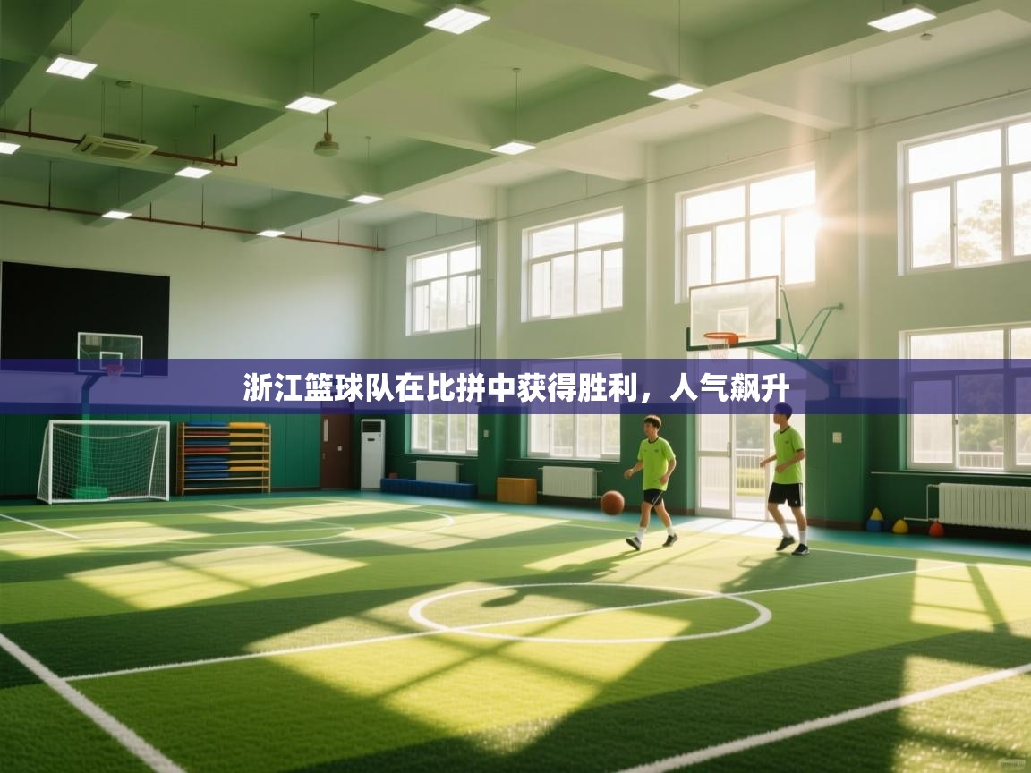 浙江篮球队在比拼中获得胜利，人气飙升